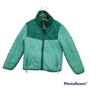 C9 by Champion Green Colorblock Fleece Lined Puffer Jacket - Kids Size 4/5